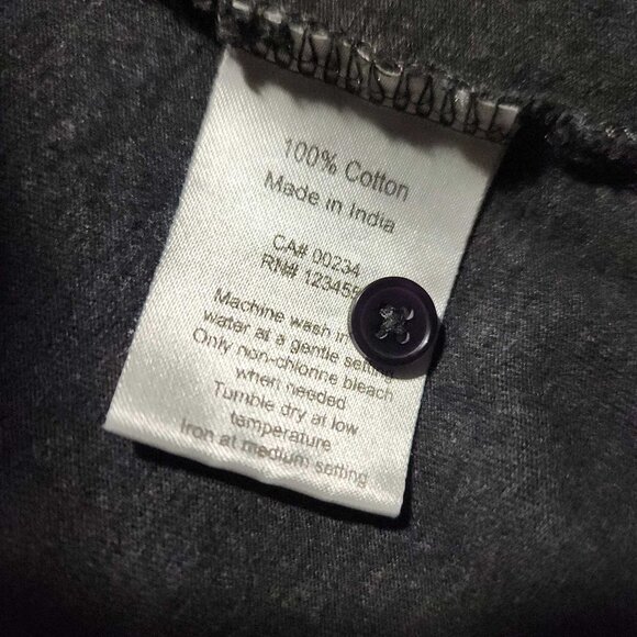 Vintage 90s classic basic grey cotton button-up shirt for work / office - Picture 7 of 16